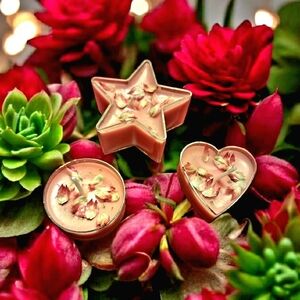 Hand crafted, Wicked Worthy Wax, always blooming tealights